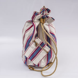 Sacca mare Calabrese 1924 bianco con righe blu