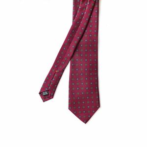 Cravate bordeaux Calabrese 1924 à motifs Ancient Madder