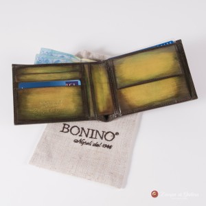 Portefeuille Bonino X Emilie Patine feuille d'automne