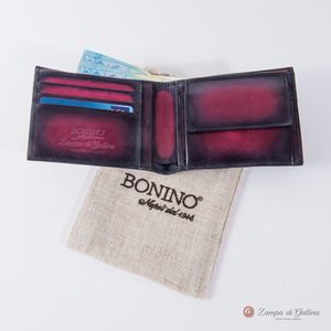 Portefeuille Bonino X Emilie Patine Bordeaux